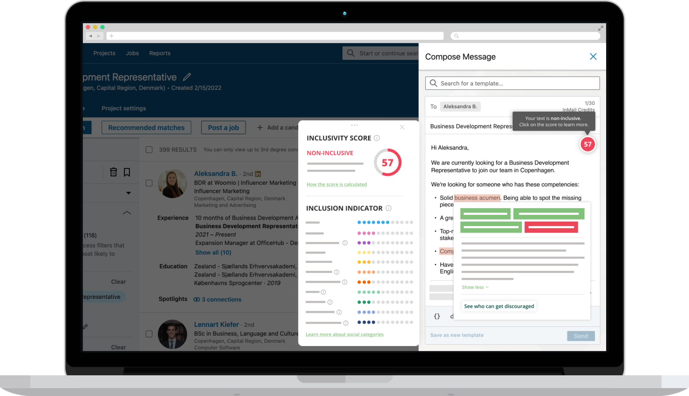 Develop Diverse browser extension for LinkedIn Recruiter