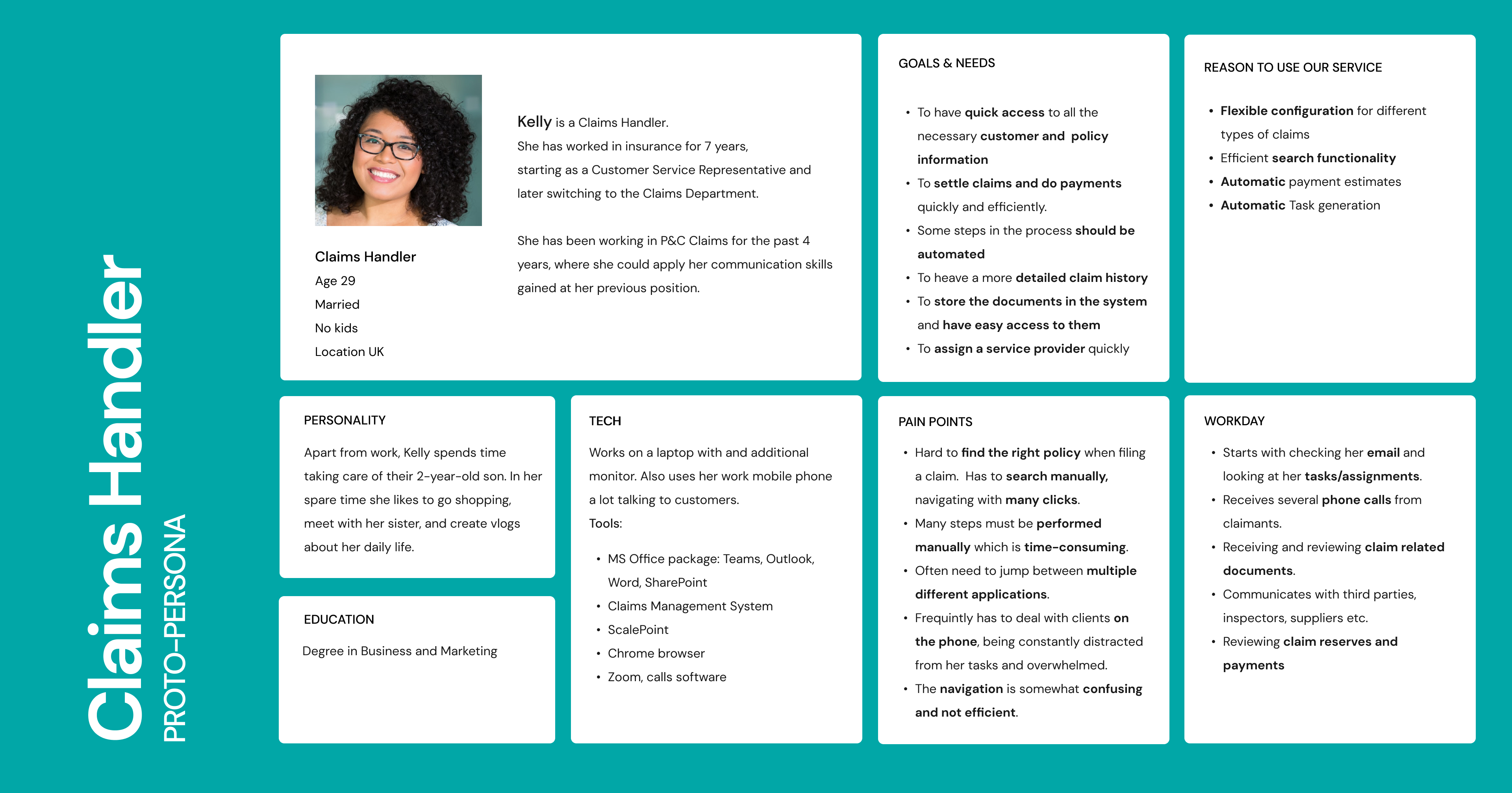 Claims Handler persona