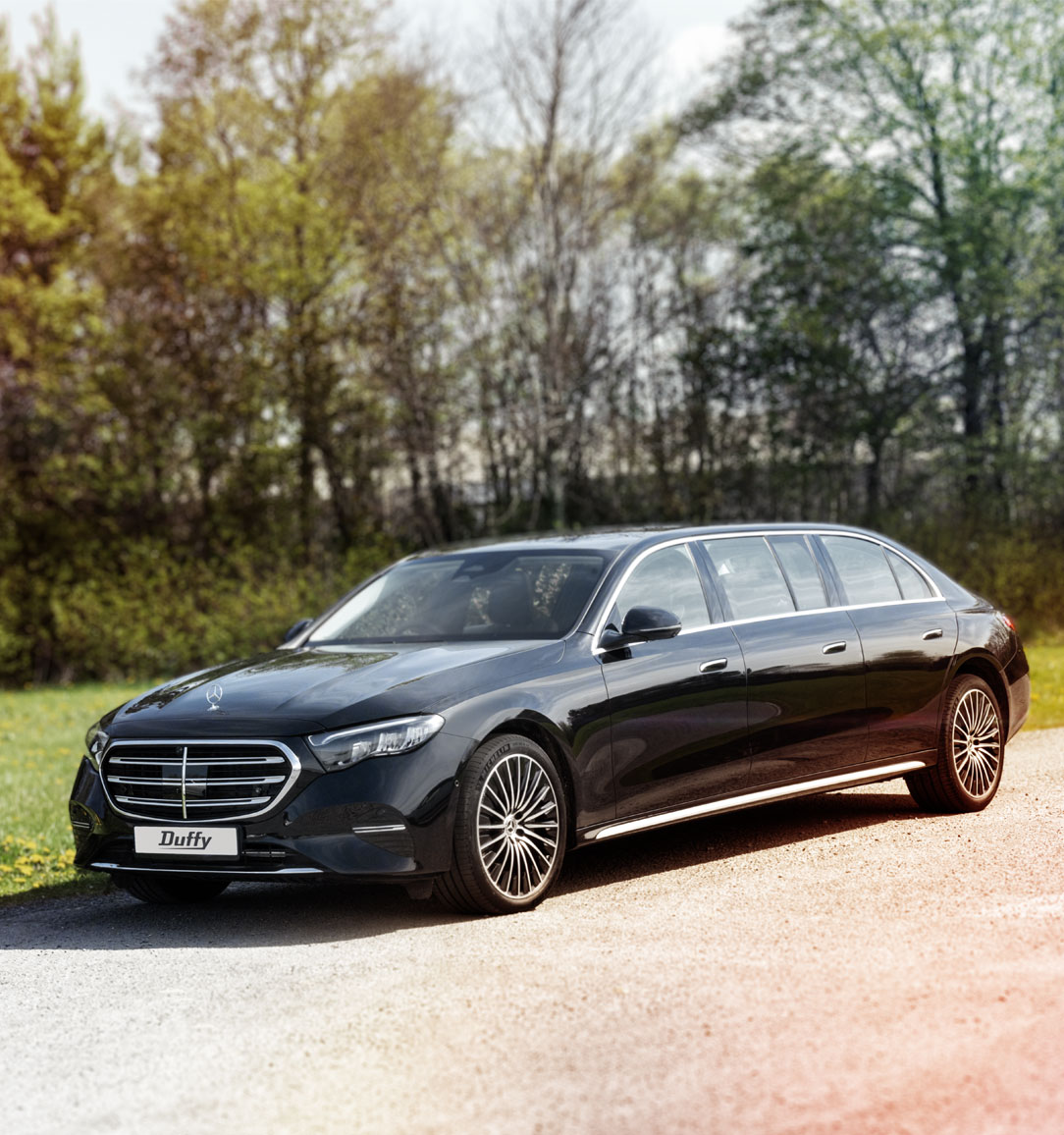 E-Class Limousine with Chrome Trims