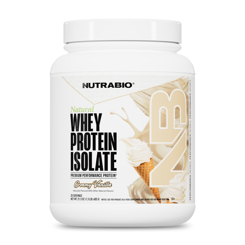 Natural Whey Protein Isolate - 20 Servings (Creamy Vanilla)