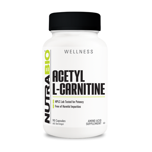 Acetyl L-Carnitine (500mg) - 90 Vegetable Capsules