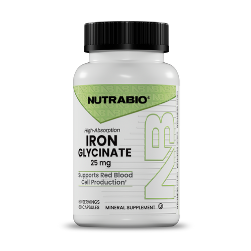 Iron Glycinate (25mg) - 60 Vegetable Capsules