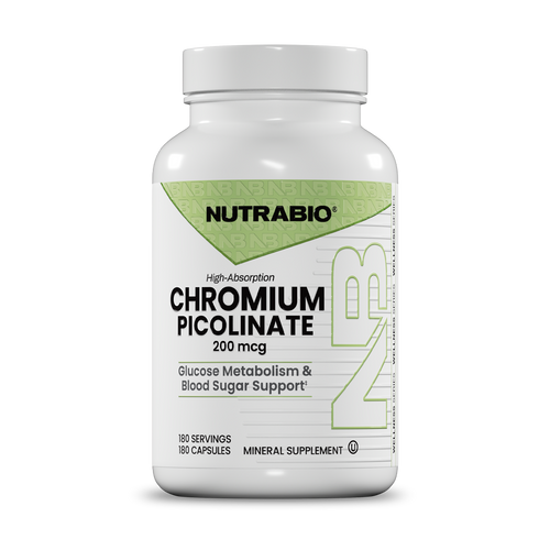 Chromium Picolinate (200 mcg)- 180 Vegetable Capsules
