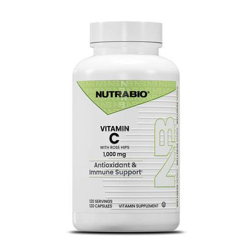 Vitamin C 1000mg with Rose Hips - 120 Vegetable Capsules