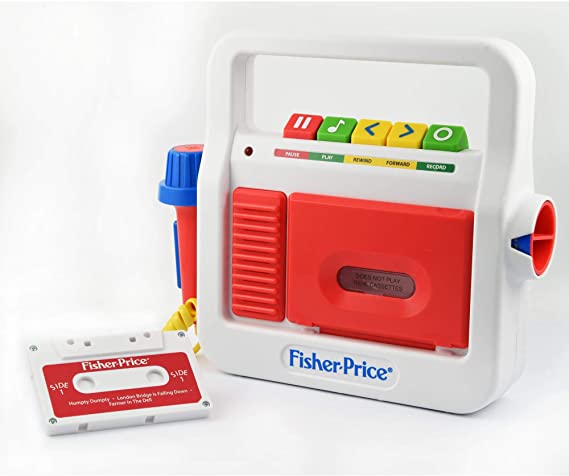 Plastic child tape recorder