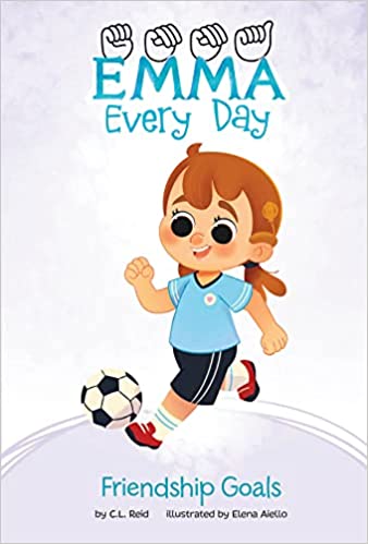 Book cover featuring a girl and a soccer ball