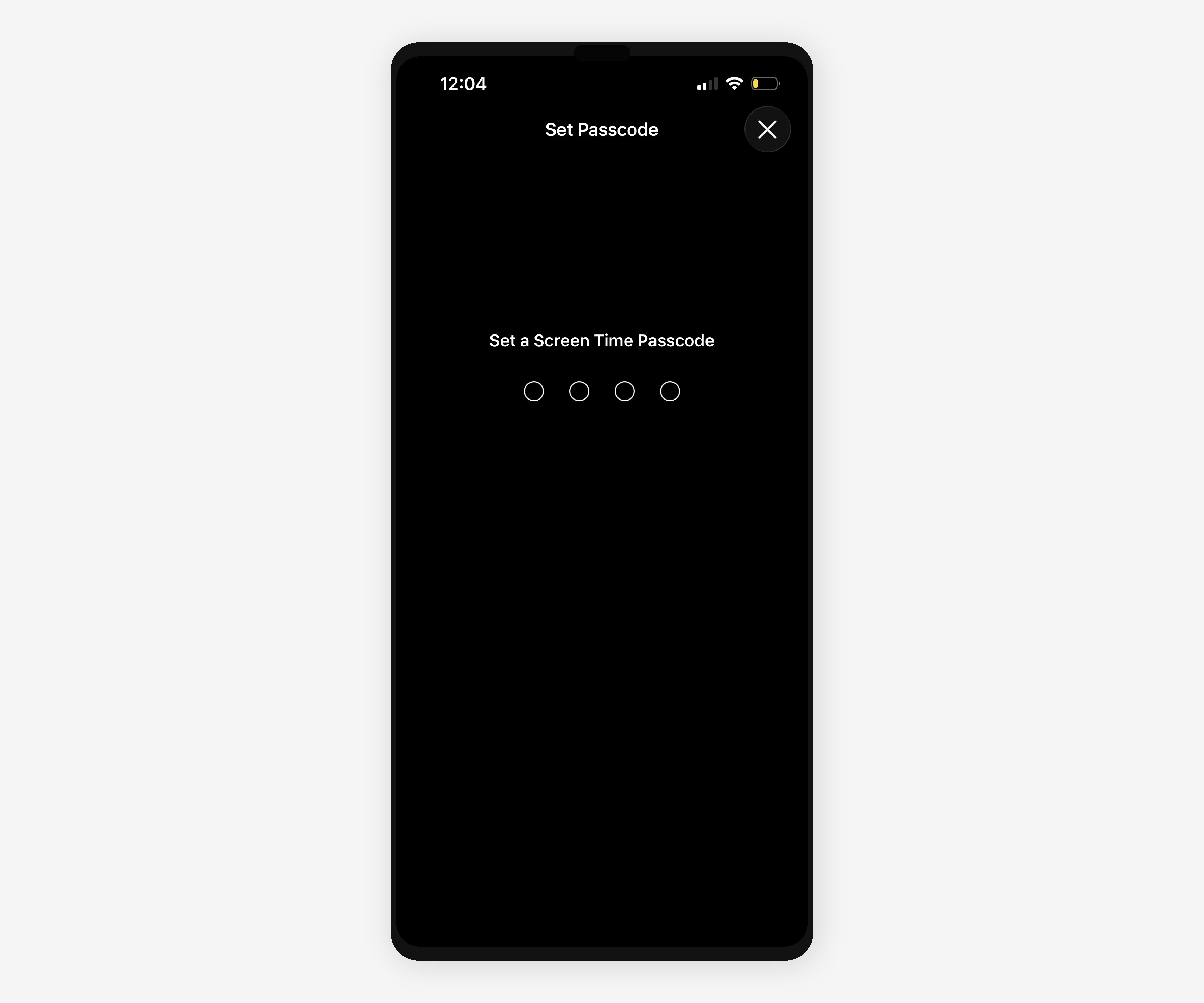 iPhone Screen Time passcode setup to prevent bypassing Instagram block