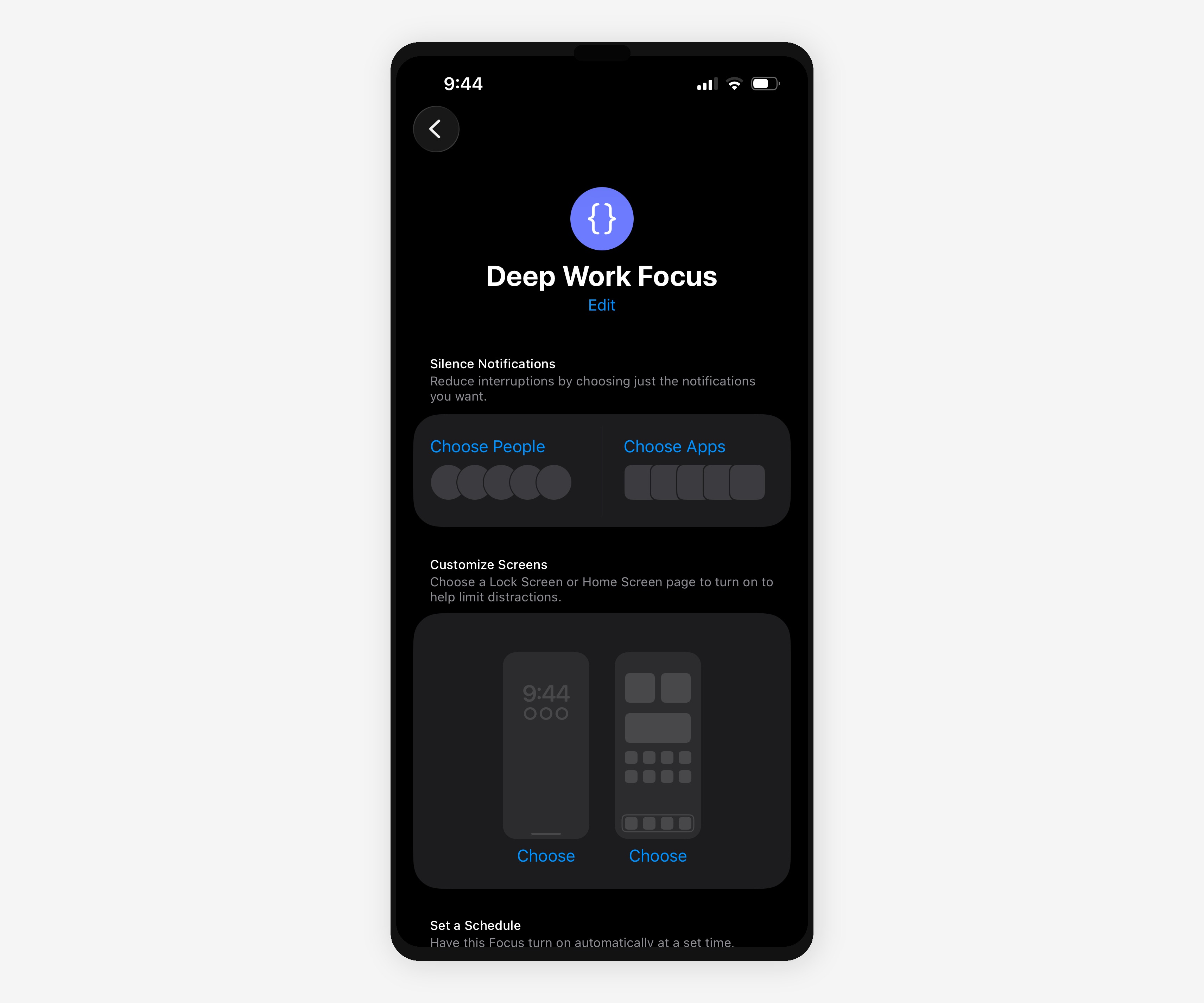 iPhone Focus Mode hiding YouTube app