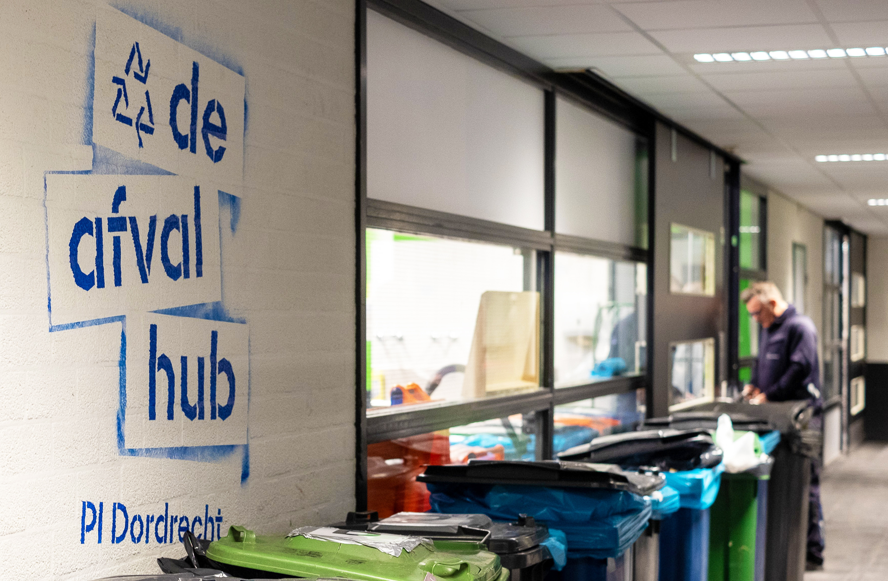 Afvalhub in de Penitentiaire Inrichting in Dordrecht 