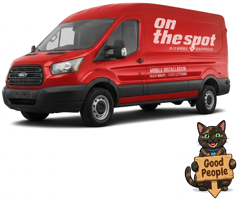 On The Spot Ford Transit fleet upfitting with custom shelving and storage