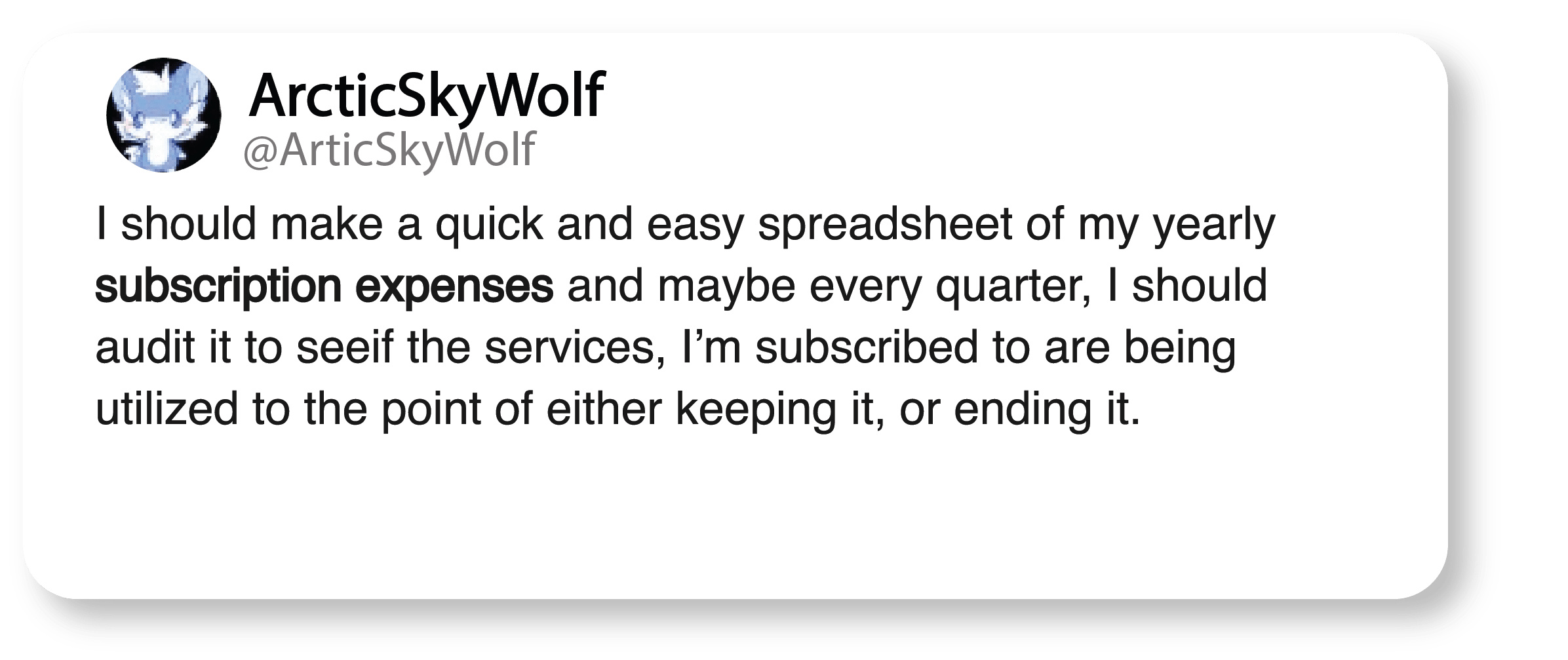 Tweet about Saas subscriptions-5