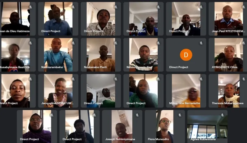Screenshot of Zoom meeting