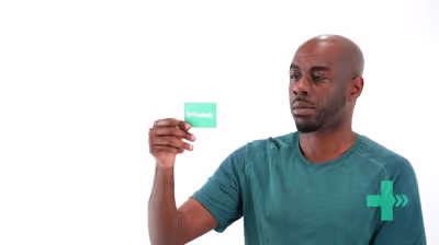 Man doing cognitive exercise