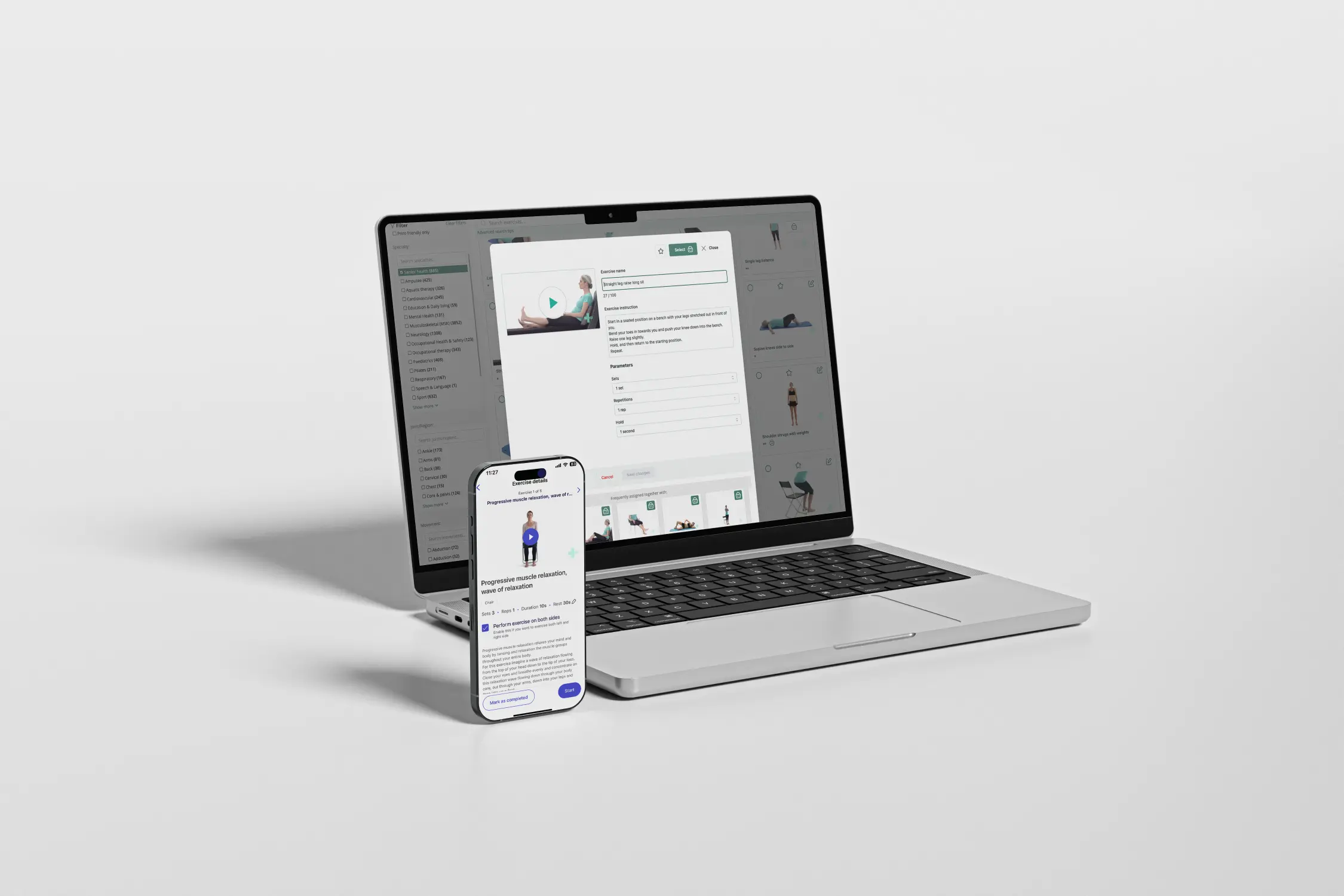 Physitrack on smartwatch