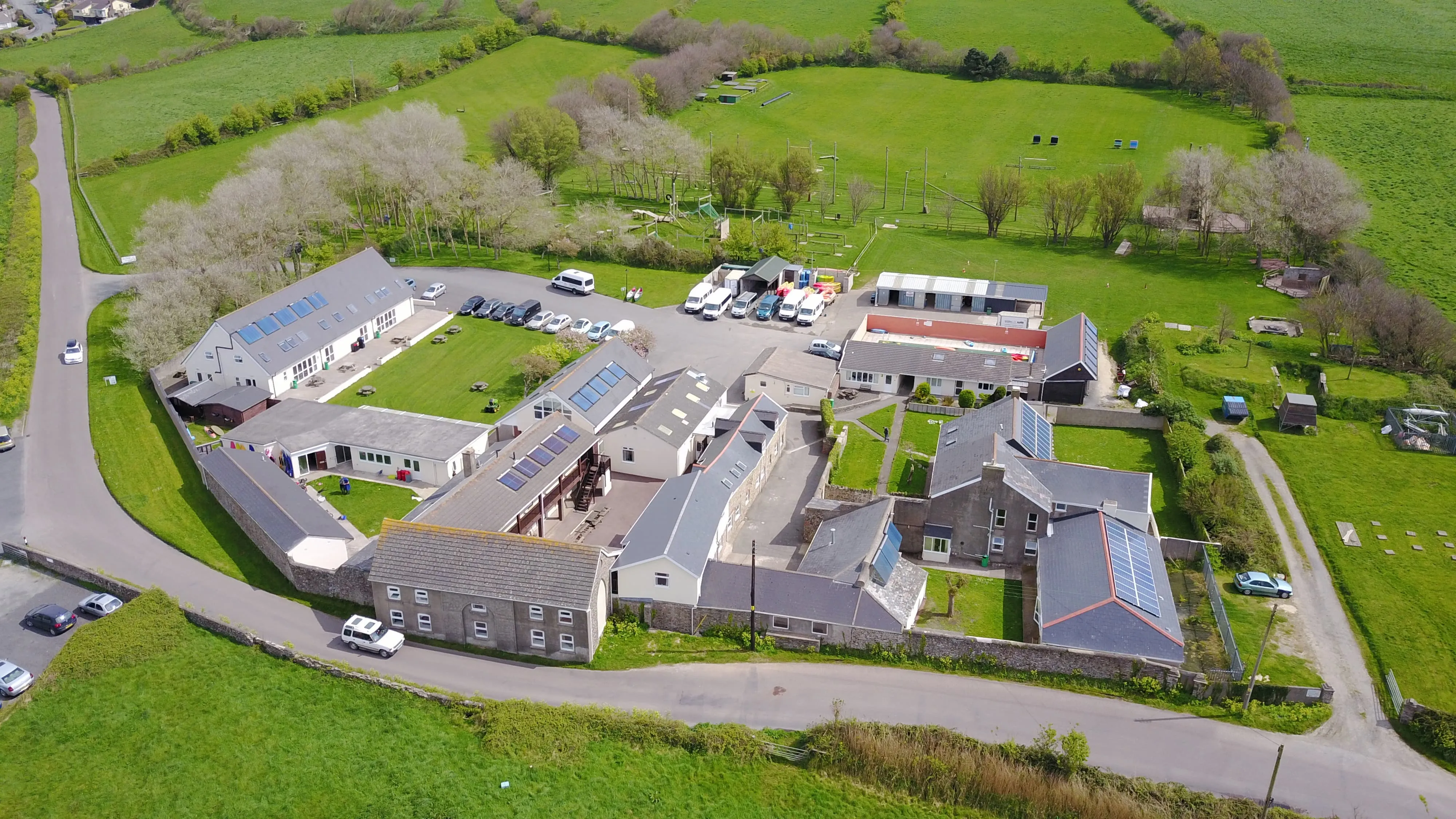 Aerial view of Skern Lodge