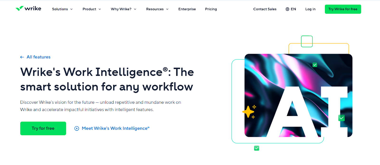 Agente de inteligencia artificial de Wrike para el gerente de operaciones