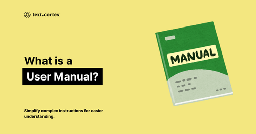 What is a User Manual?