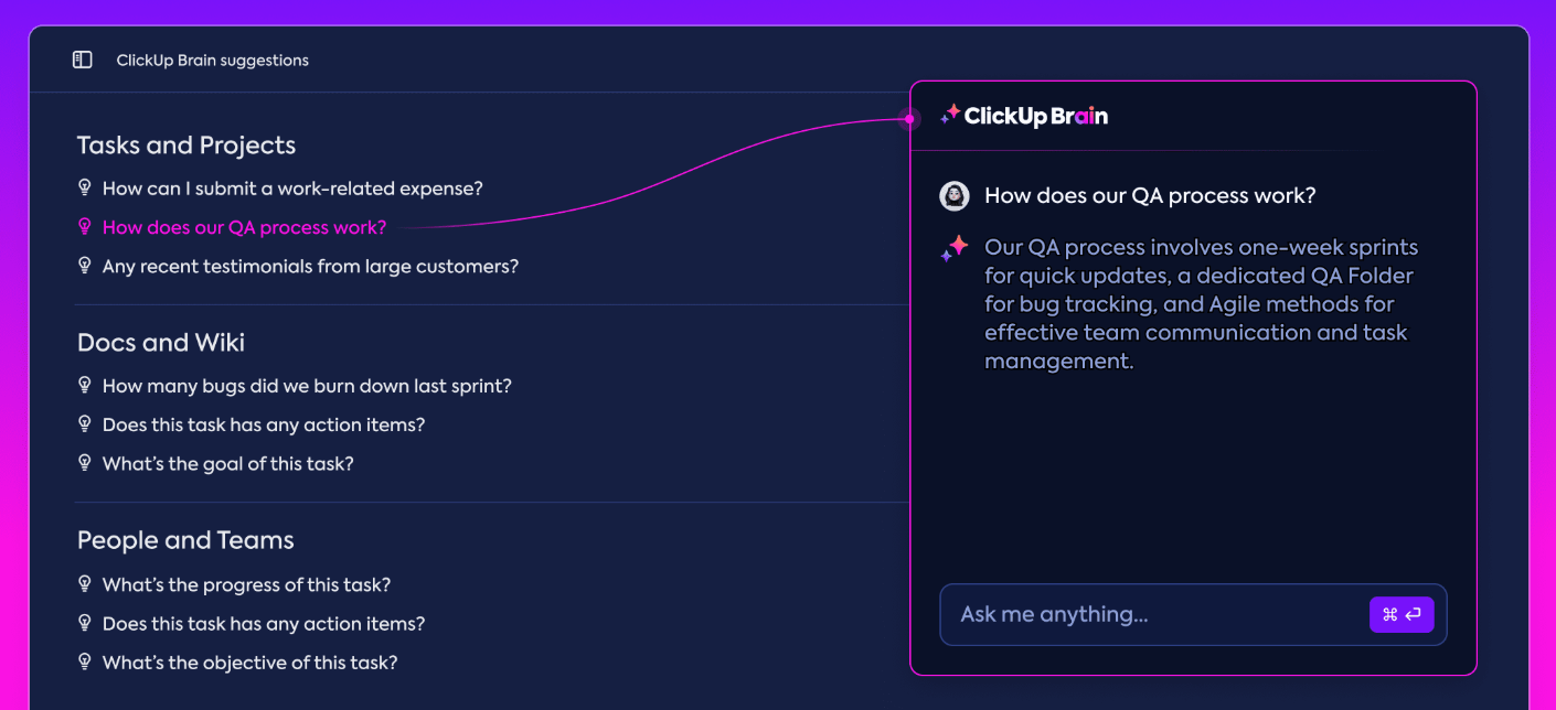 ClickUp Knowledge Management