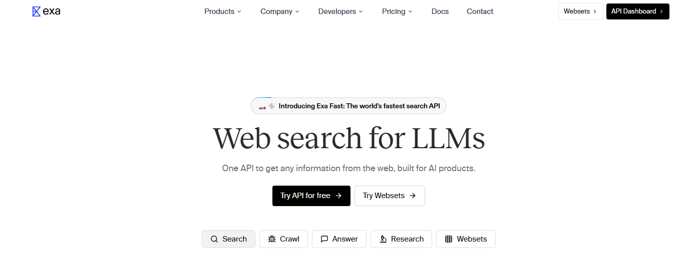 Exa AI Search Engine
