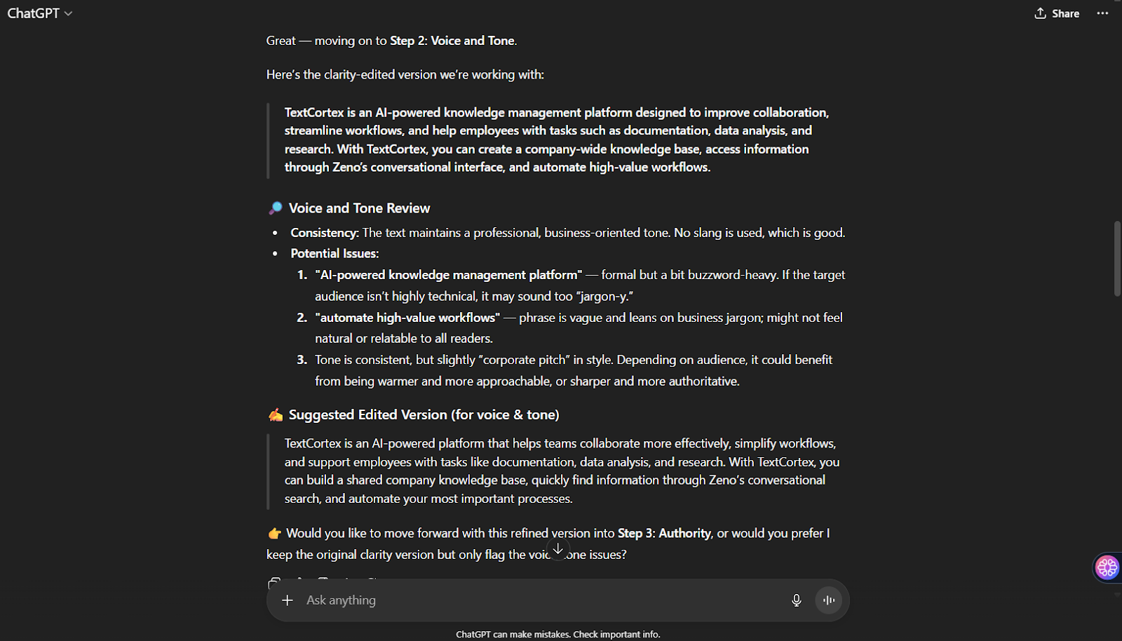 ChatGPTを使ってテキストを編集する方法