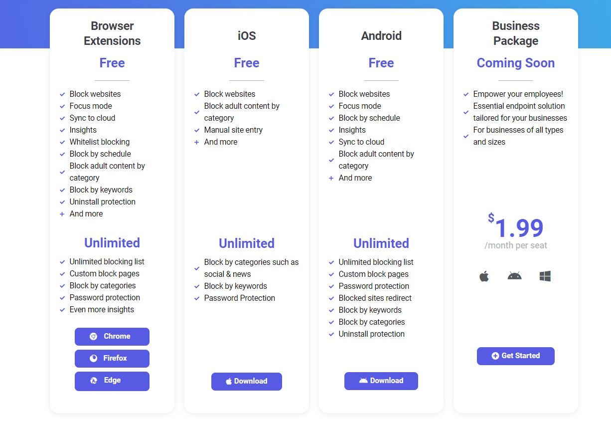 blocksite-pricing