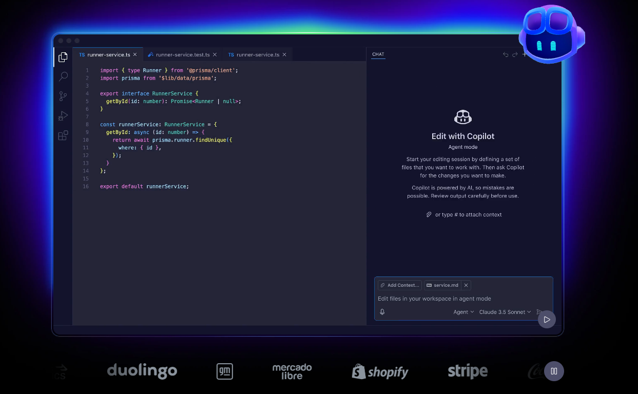 aplicação copiloto do github
