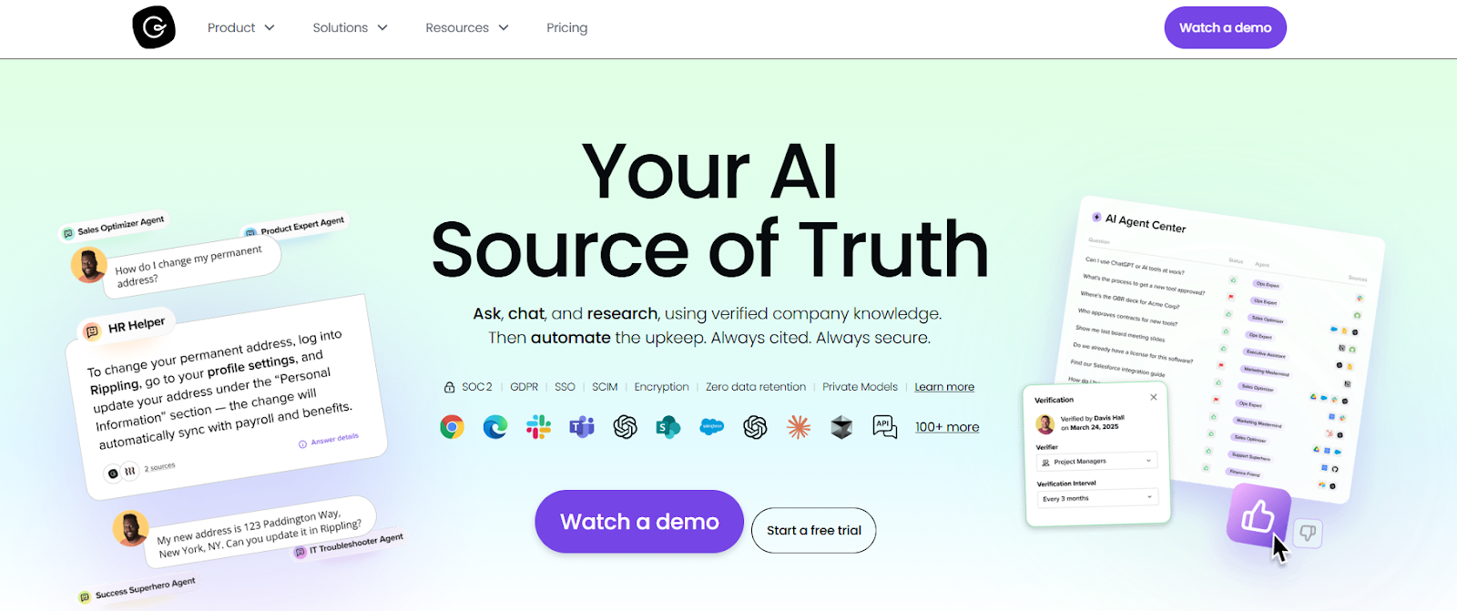 Guru ChatGPT Company Knowledge Alternatives 