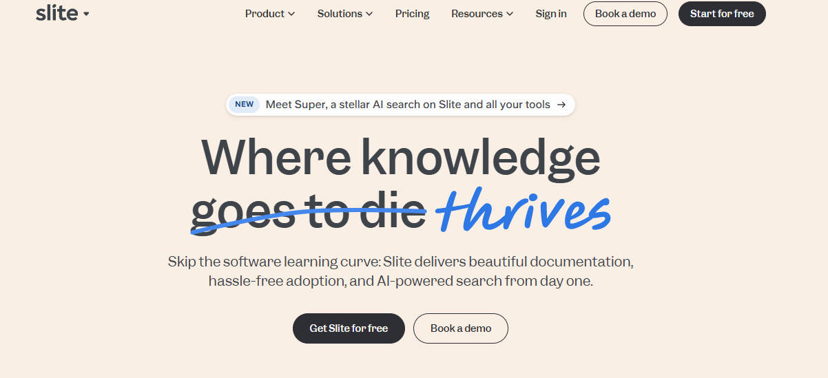 Slite ChatGPT Company Knowledge Alternatives