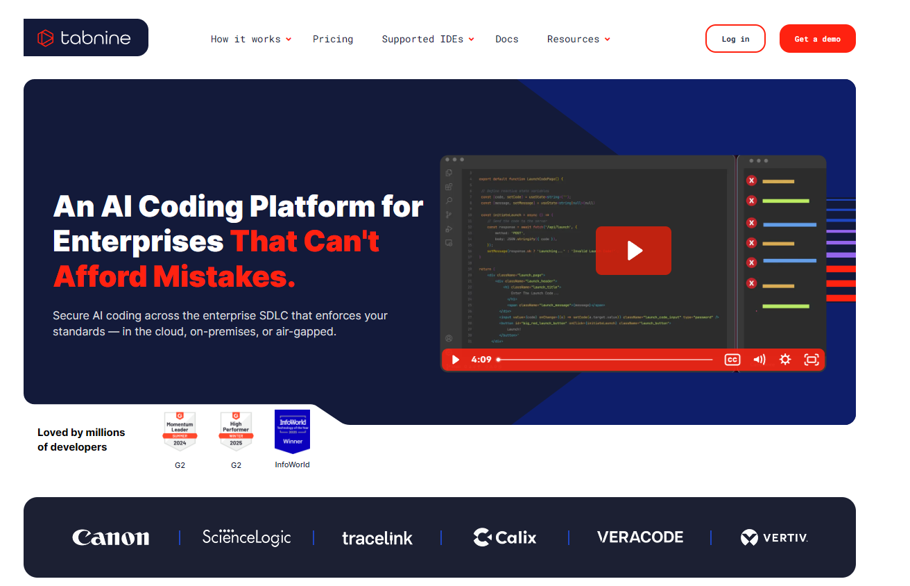 tabnine-ai-homepage