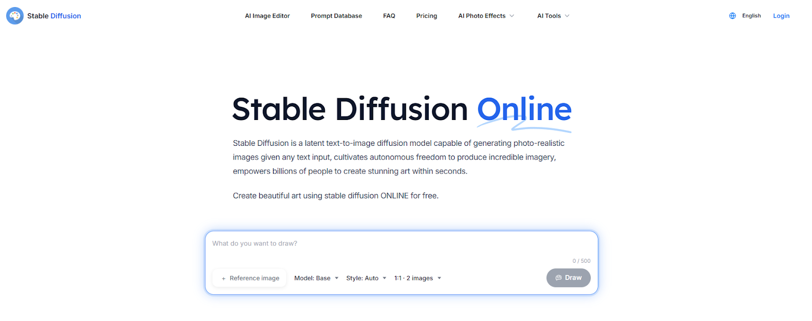 Stable Diffusion Online