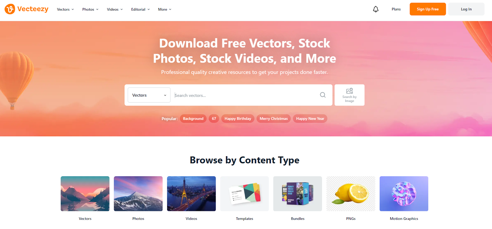 Vecteezy Homepage