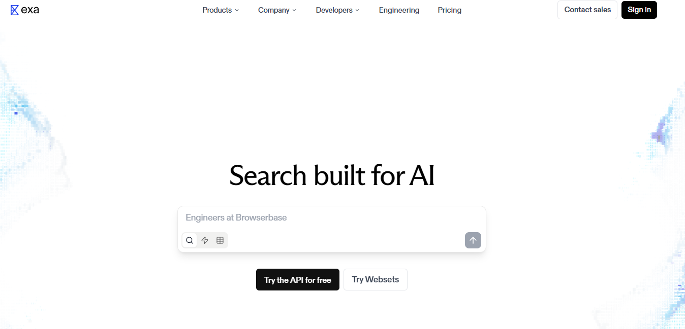Exa AI Search Engine