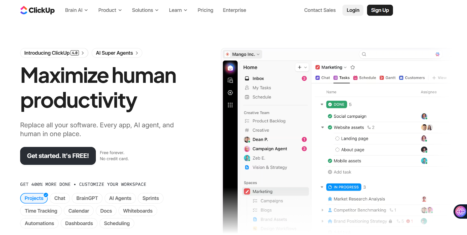 ClickUp AI Collaboration Tool