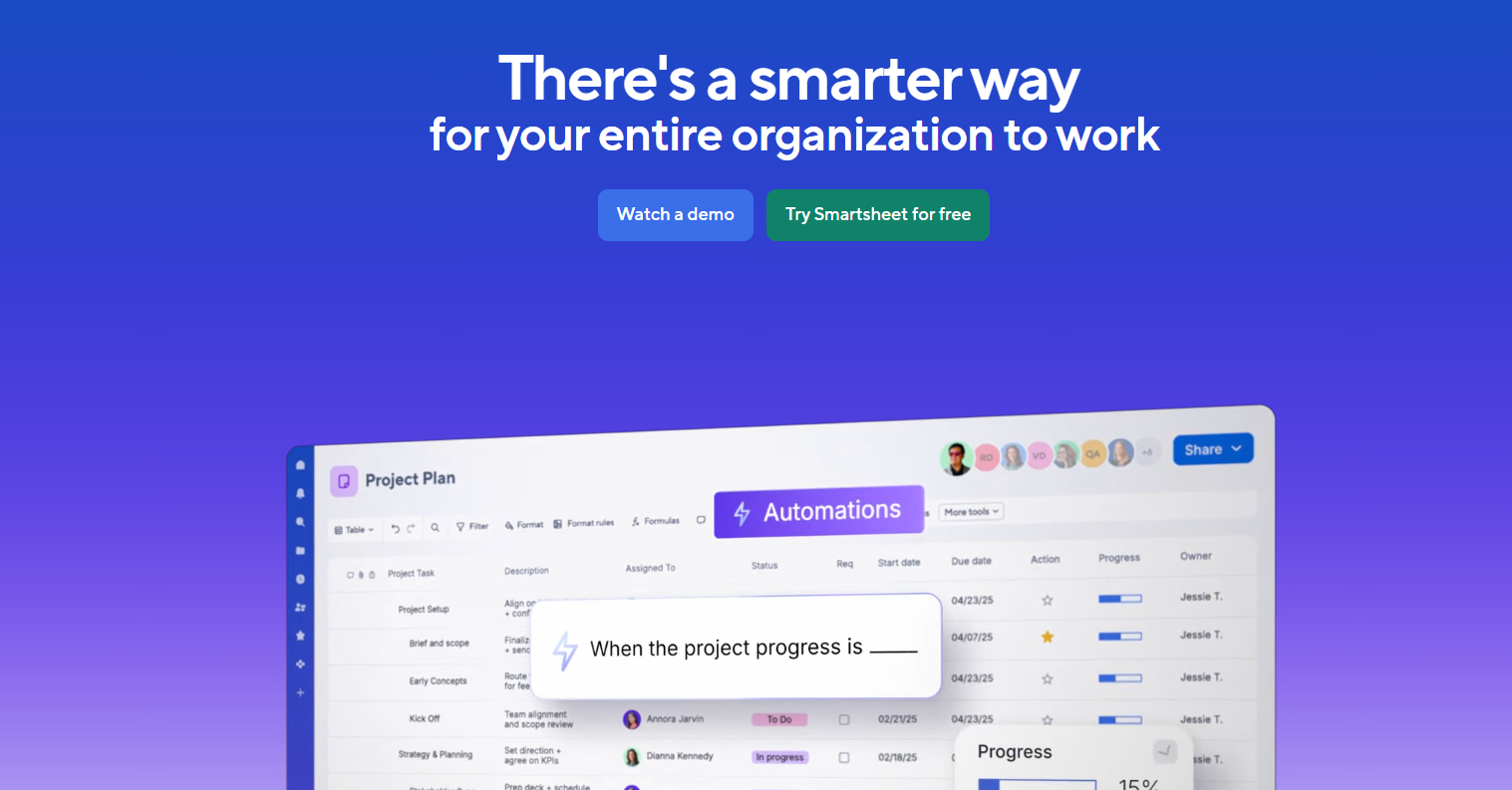 Smartsheet AI Collaboration Tool