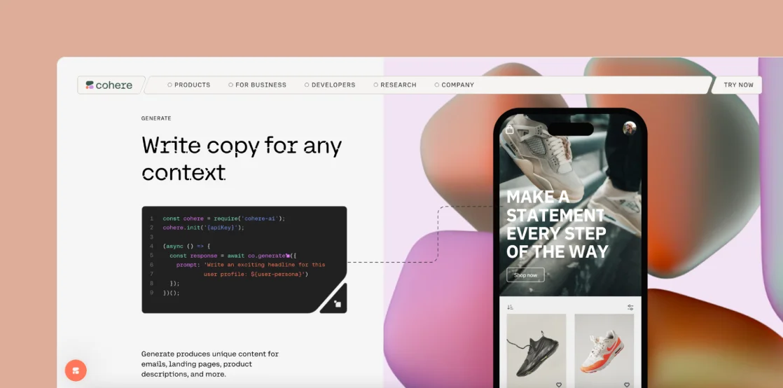 cohere-generate-homepage