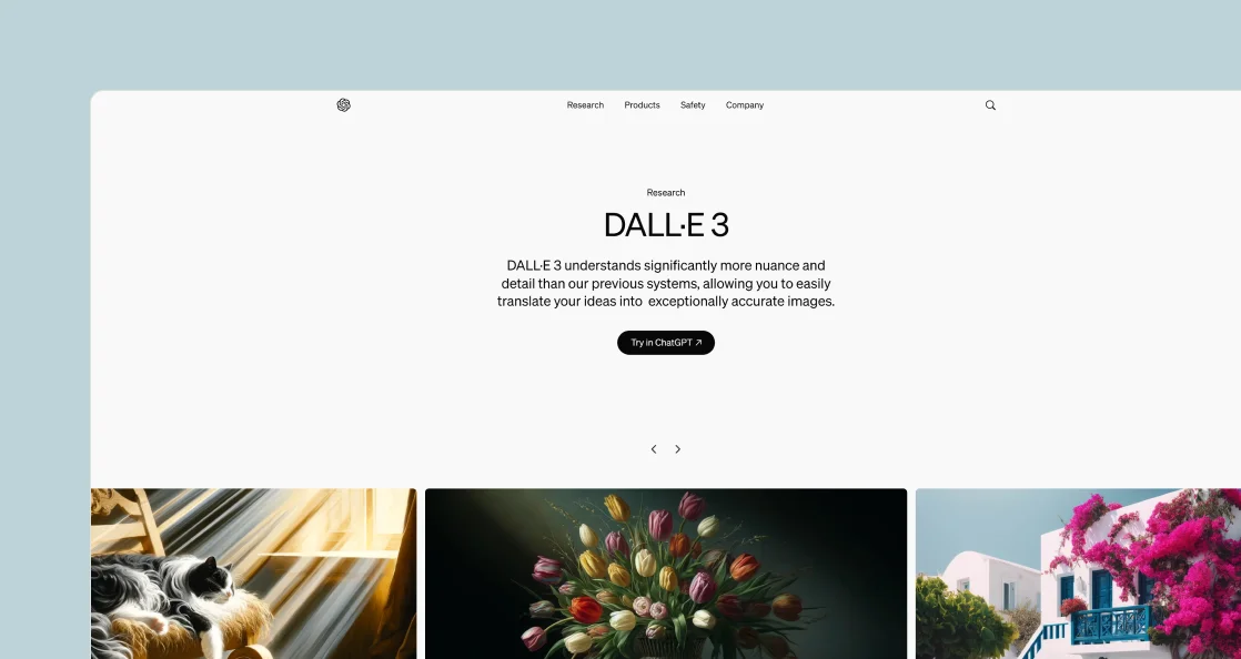 dall-e-3-Startseite