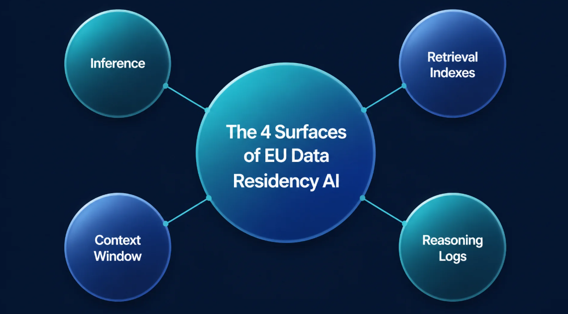 The 4 Surfaces of EU Data Residency AI