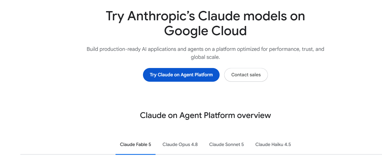 Access Claude Sonnet 5 via Google Cloud