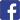 Facebook logo with a white lowercase 'f' on a blue circular background.