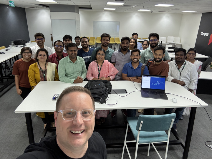 Week long cohort in Hyderabad, India focusing on multiple modules.
