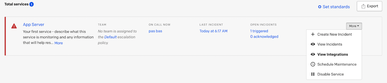 Integrations in PagerDuty