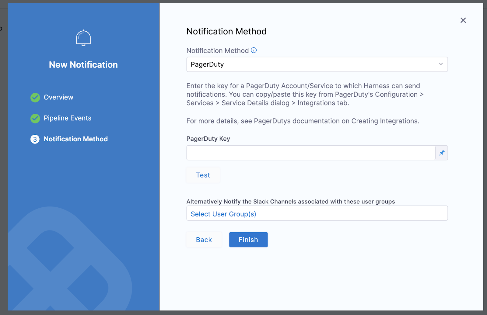 Add PagerDuty as the notification method
