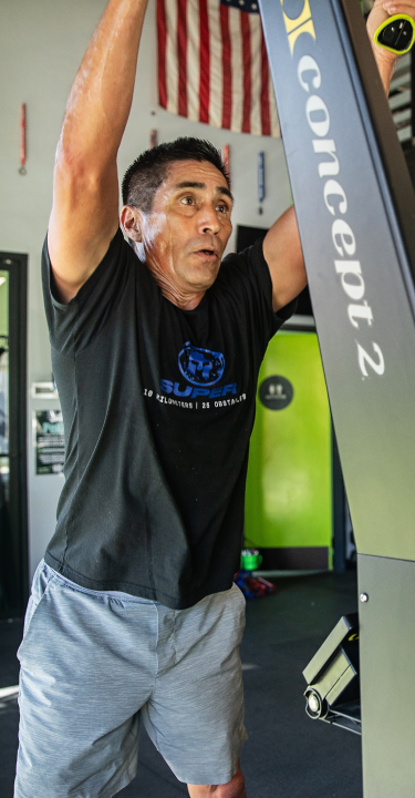 MROC Training Oceanside Athlete on Rower