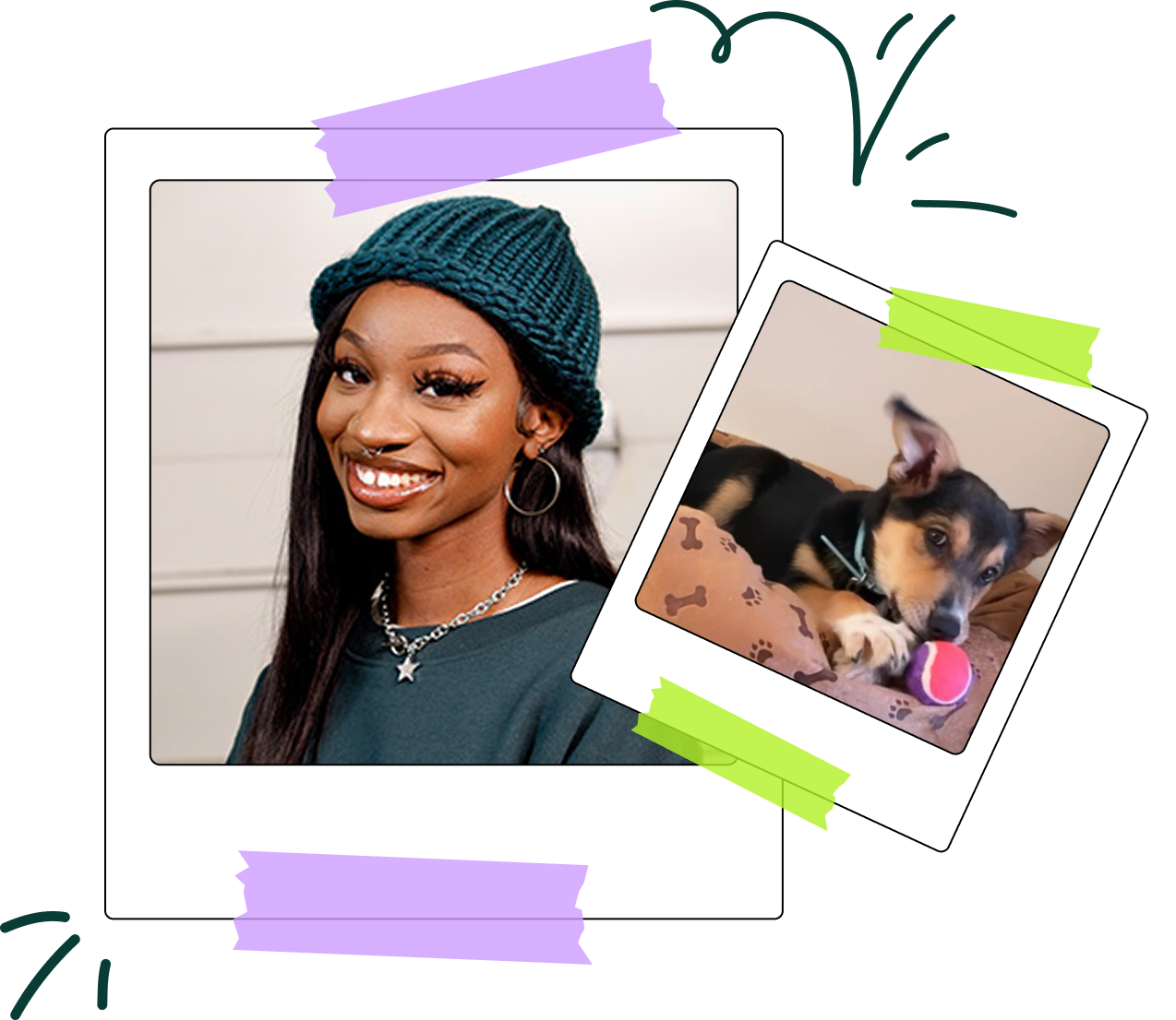 A headshot of Taylor; the product designer of this portfolio site