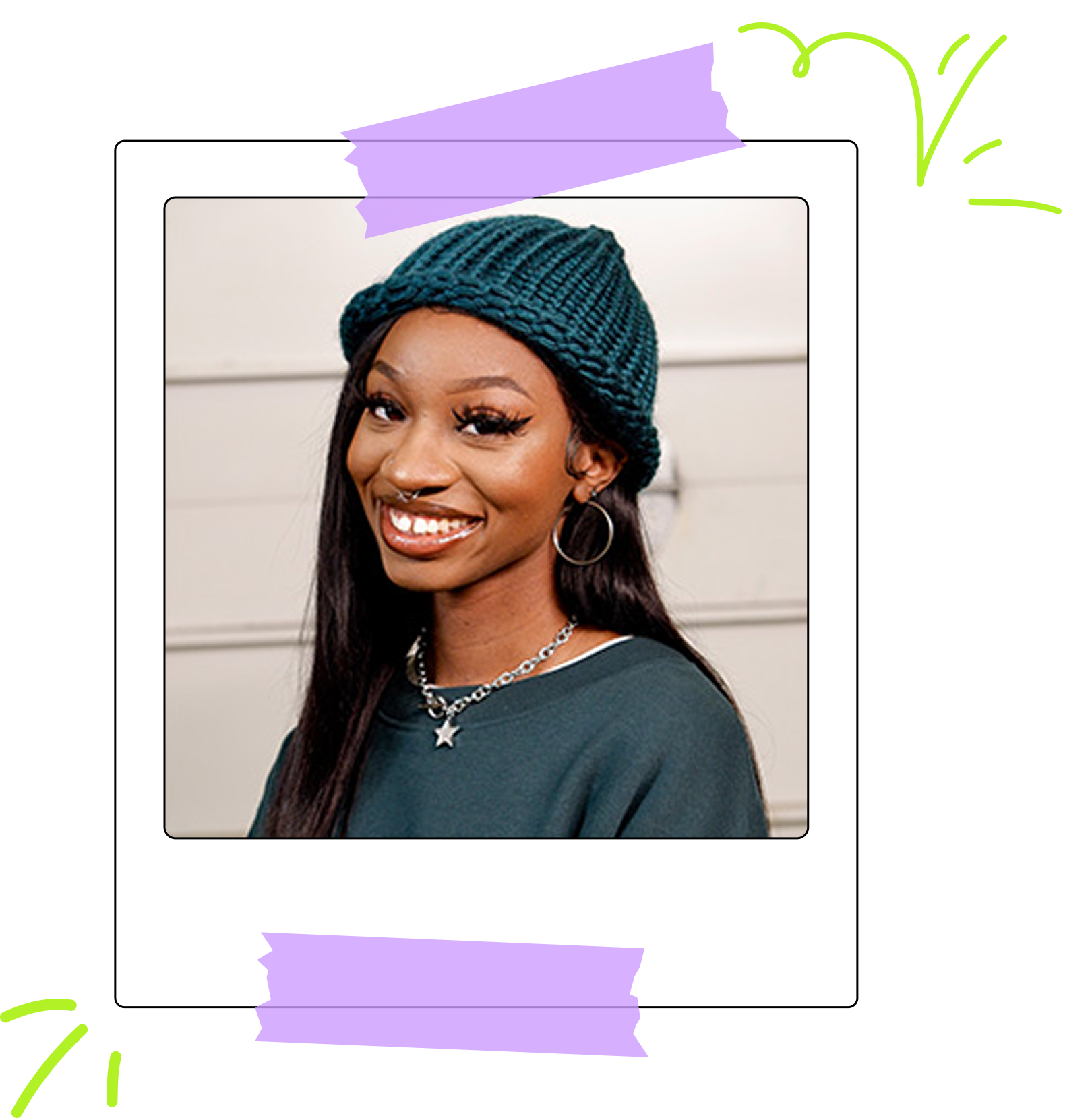 A headshot of Taylor; the product designer of this portfolio site