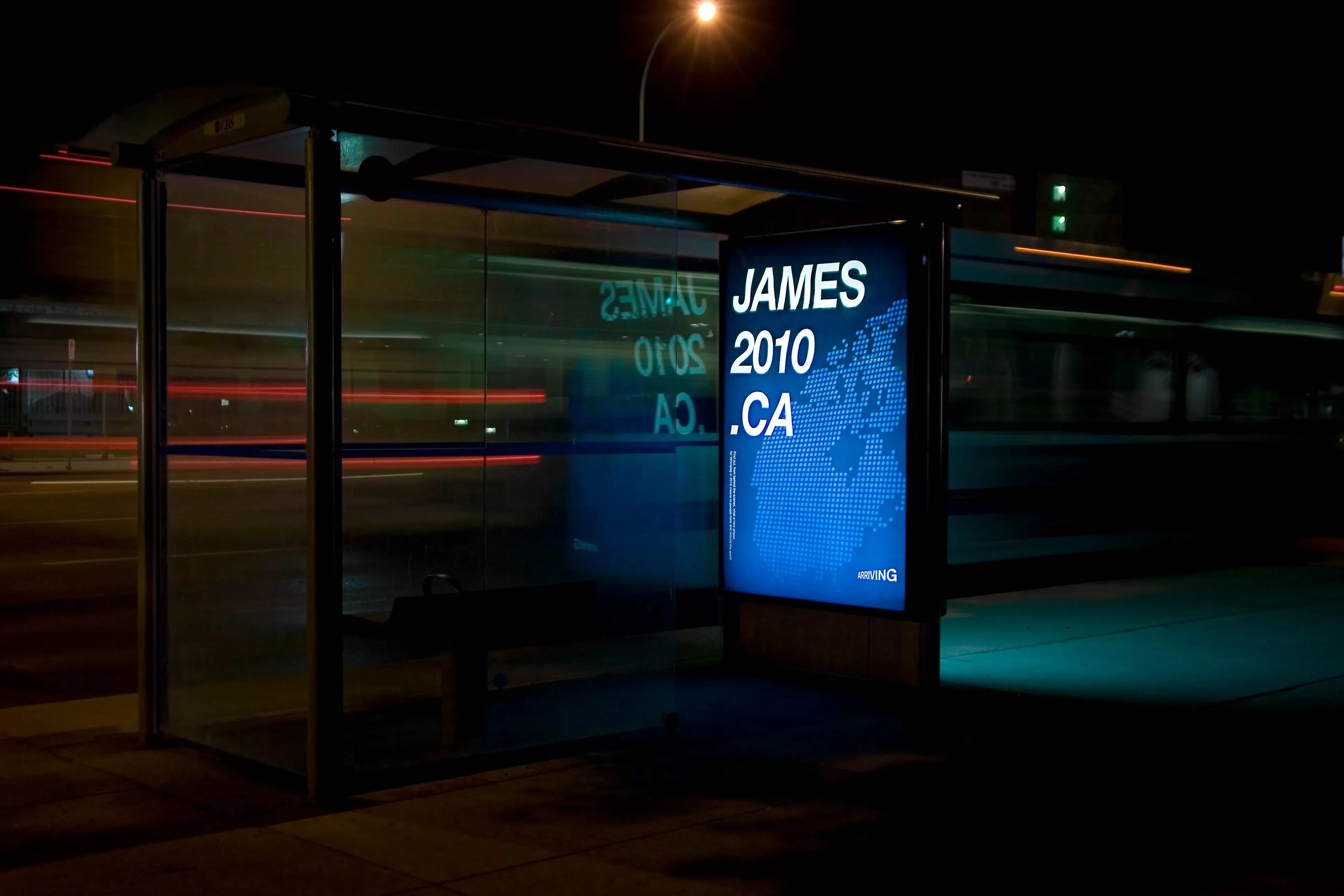 Winnipeg Airport Authority street bus stop ad by Edmond Huot