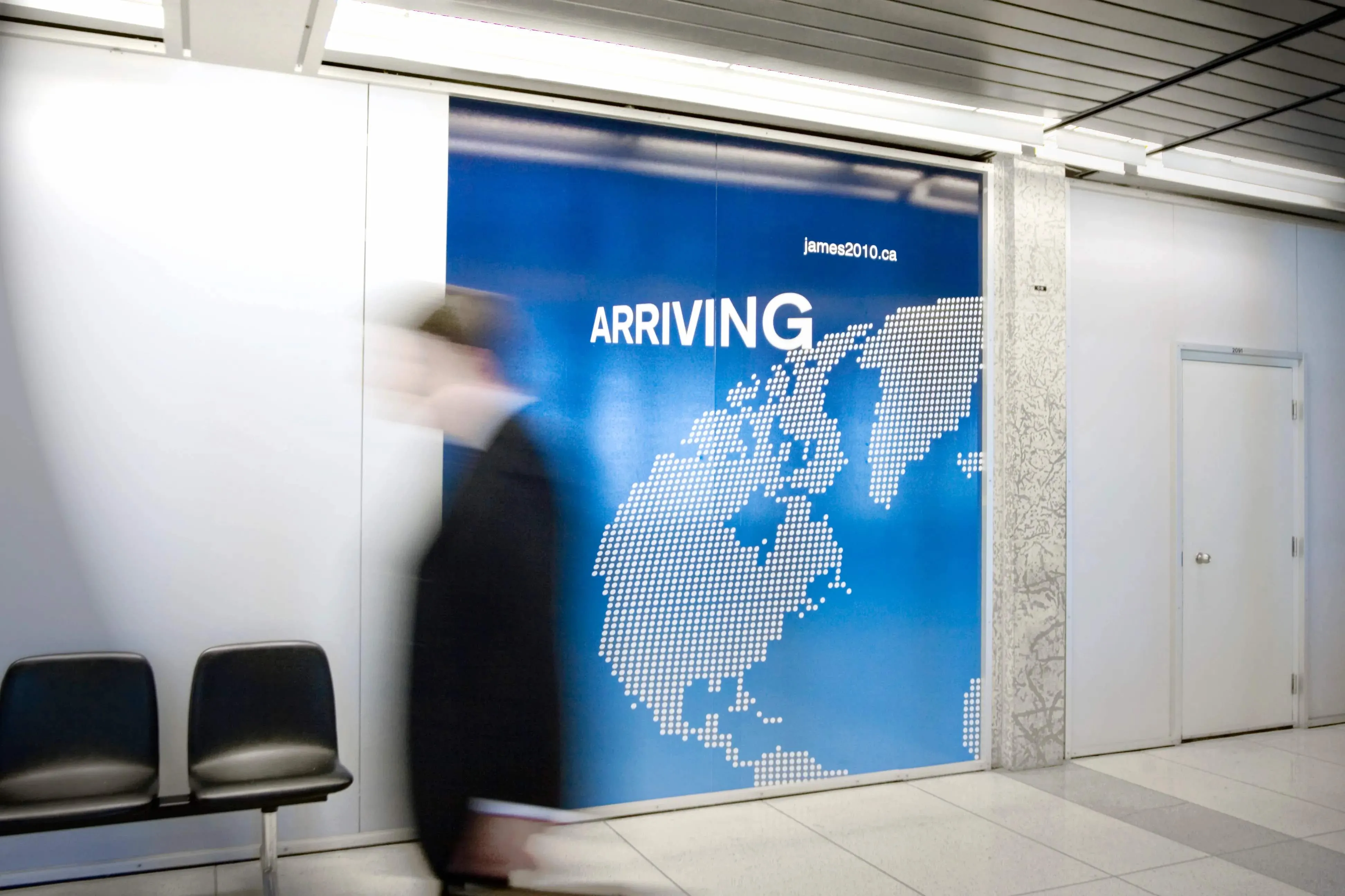 Winnipeg Airport Authority airport interior branding by Edmond Huot