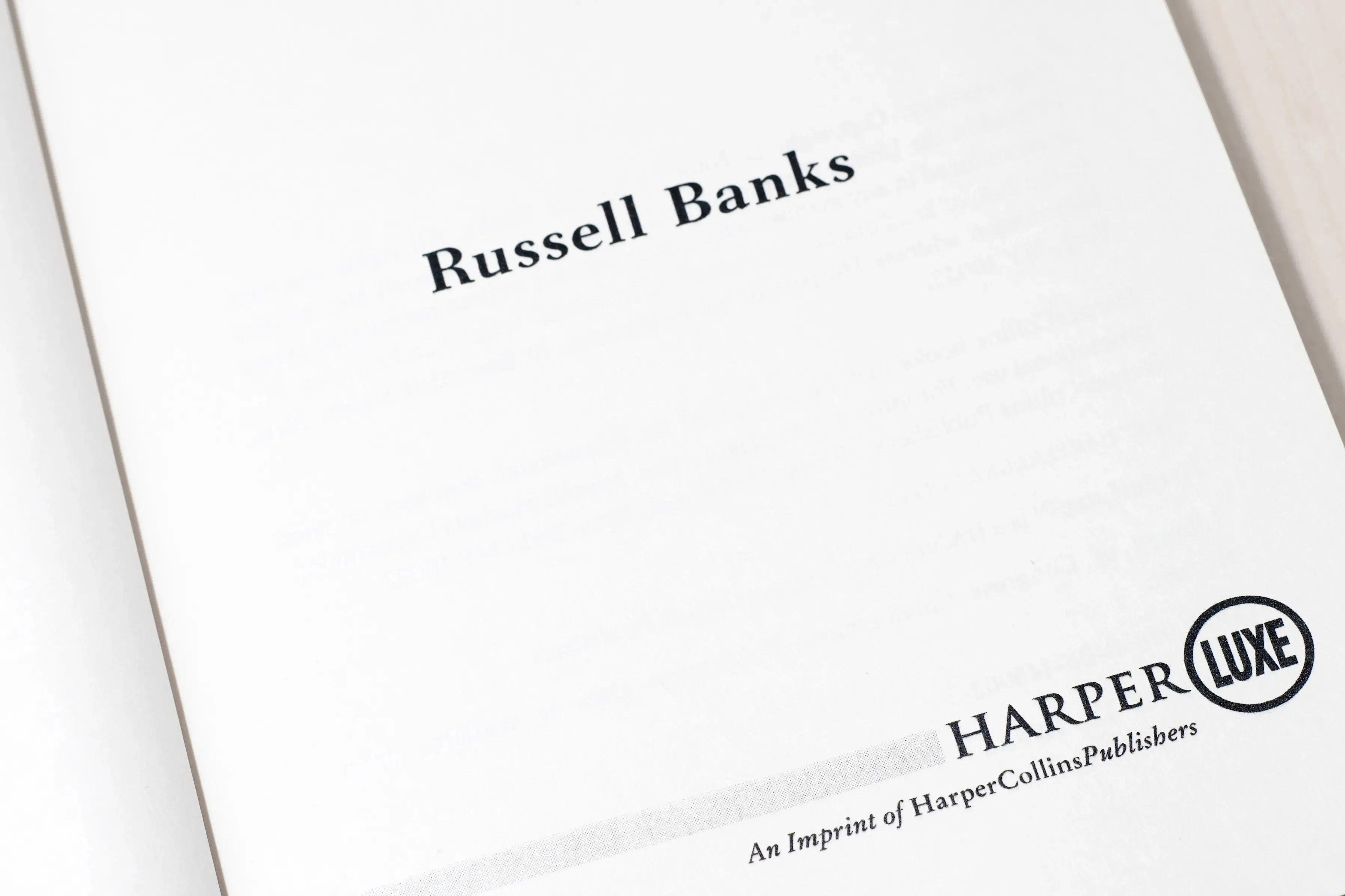 Harper Collins Book spread design by Edmond Huot