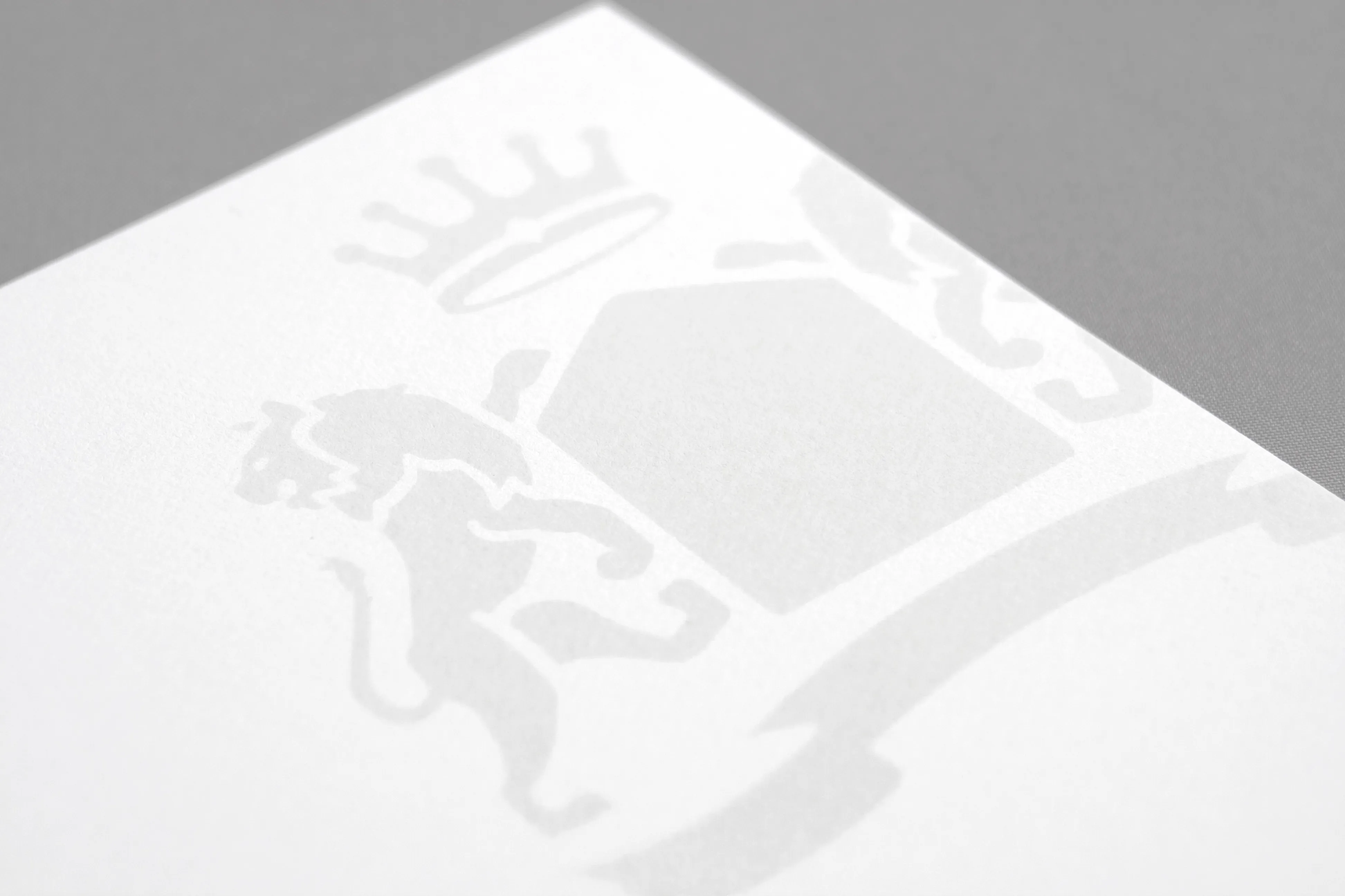 Pavilion Investment House Logo icon on stationary paper corner design by Edmond Huot