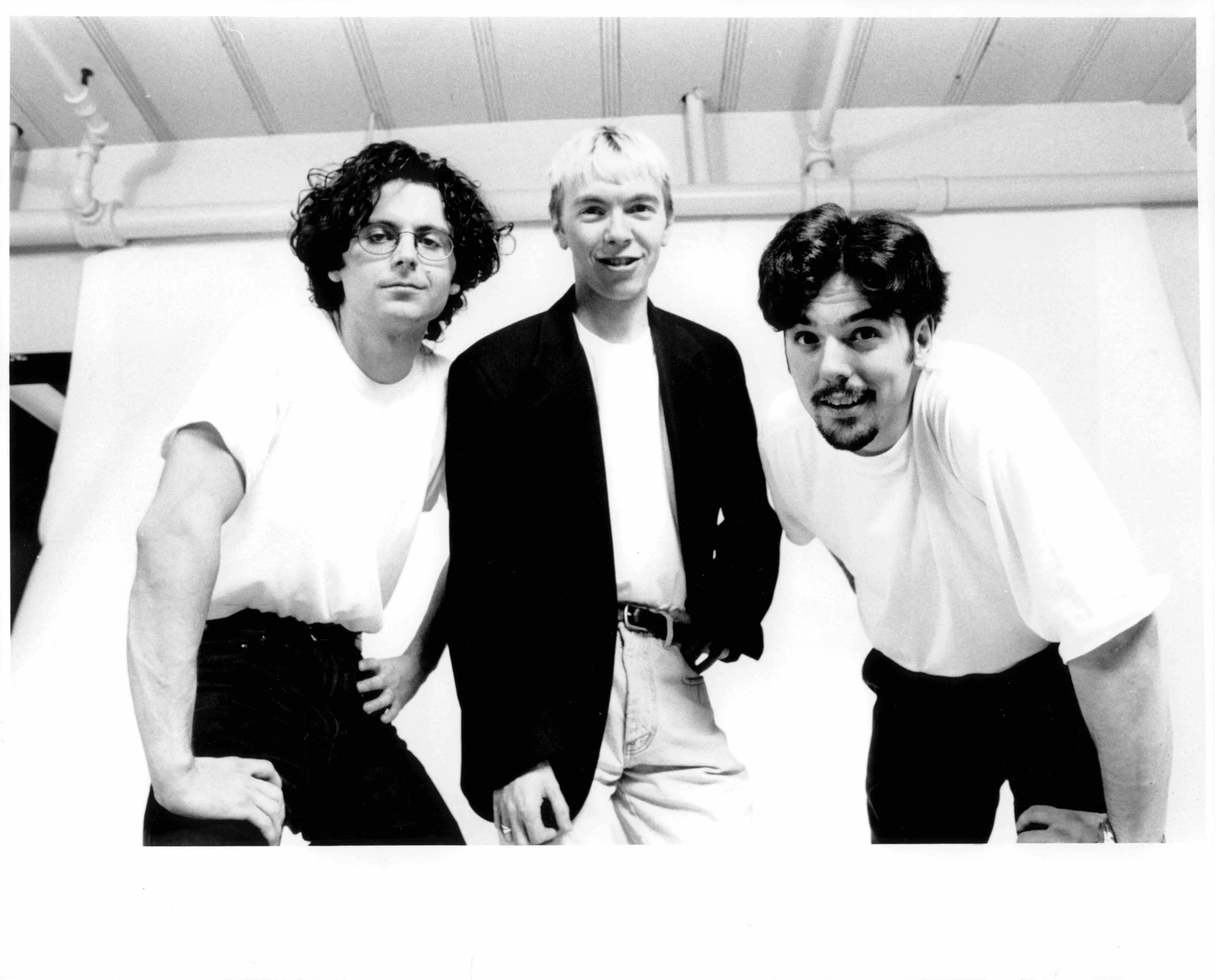 Three people in a photoshoot